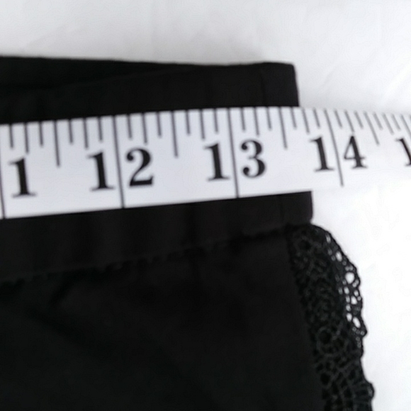 Isaac Mizrahi Live! Scalloped Lace Trim Pants 2P Black - Picture 14 of 16